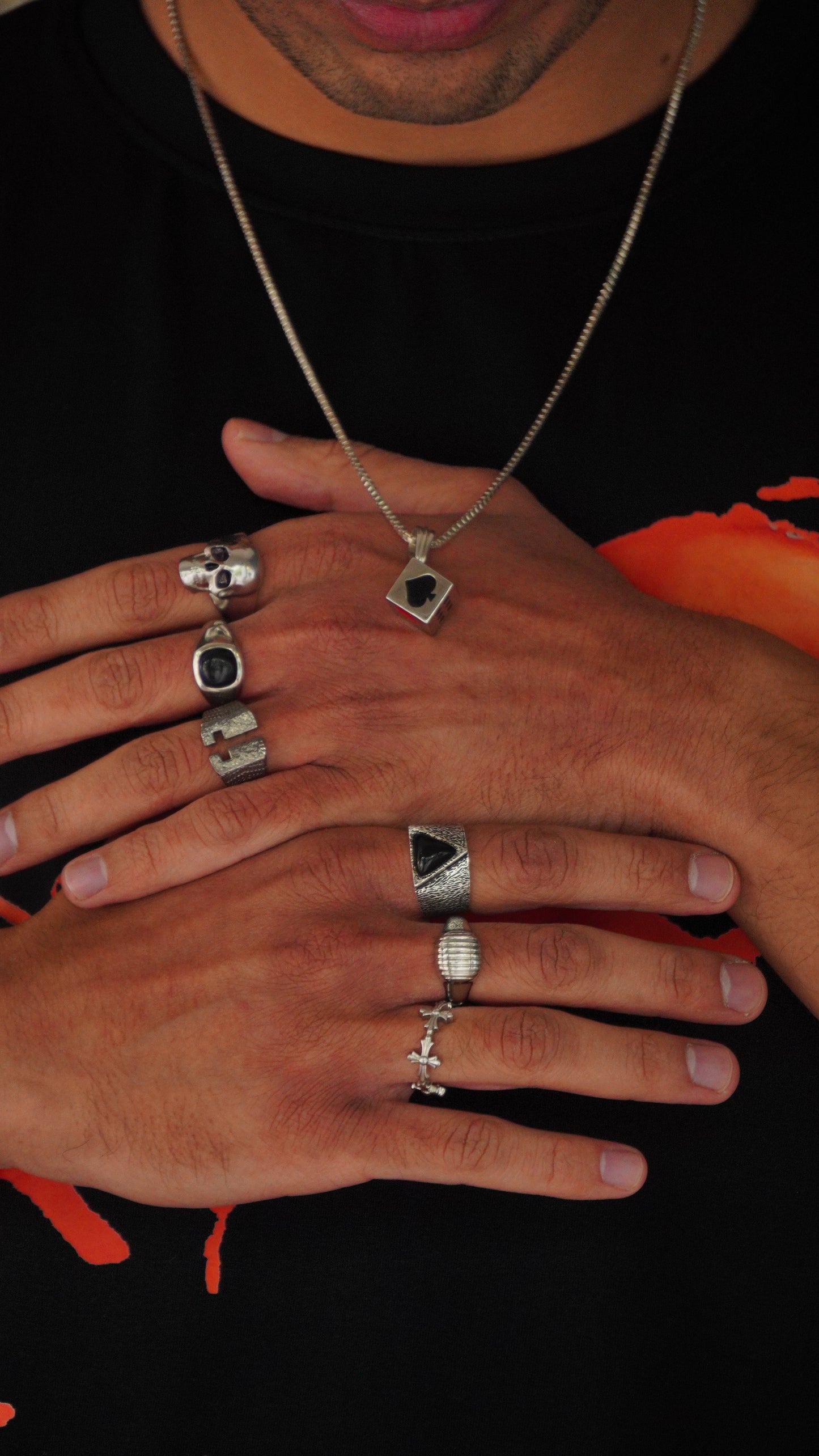 Roohan 925 Sterling Silver King Ring