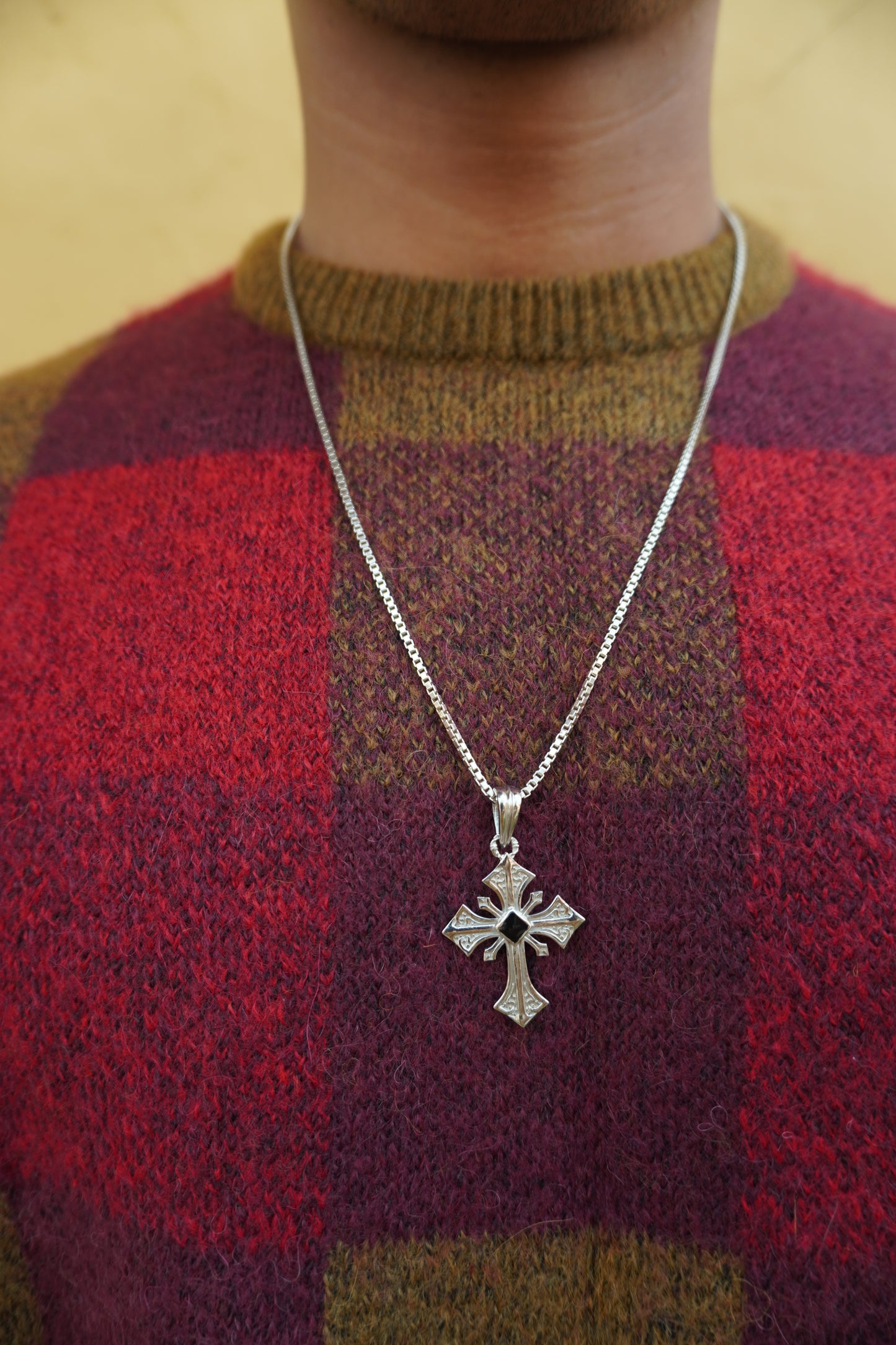 Roohan 925 Sterling Silver Blessed Holy Cross Pendant 2.0