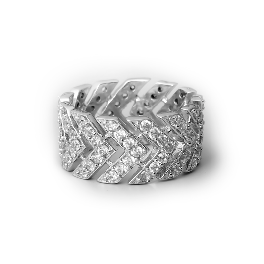 Roohan Iced Out Arrow Ring