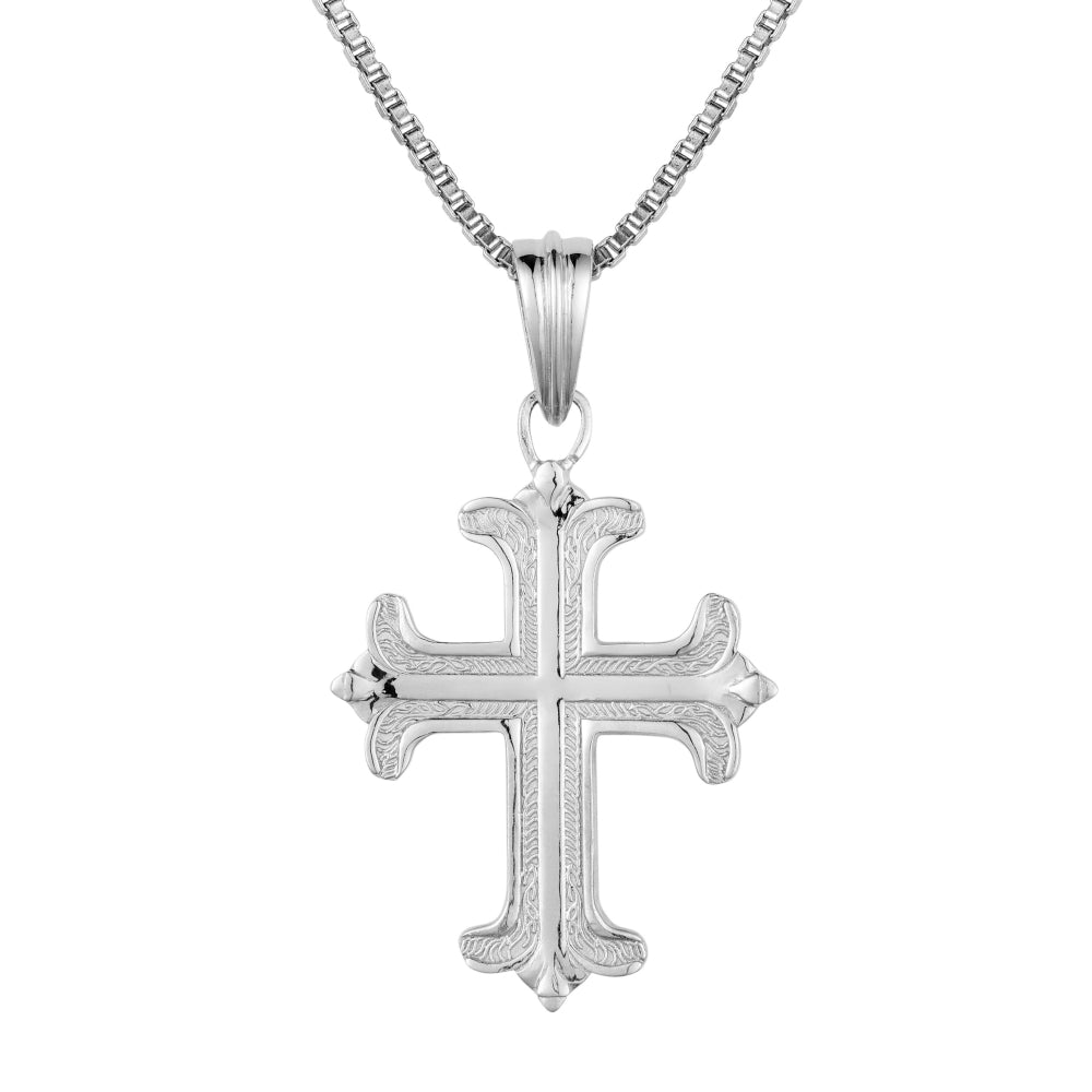 Roohan 925 Sterling Silver Blessed Holy Cross Pendant