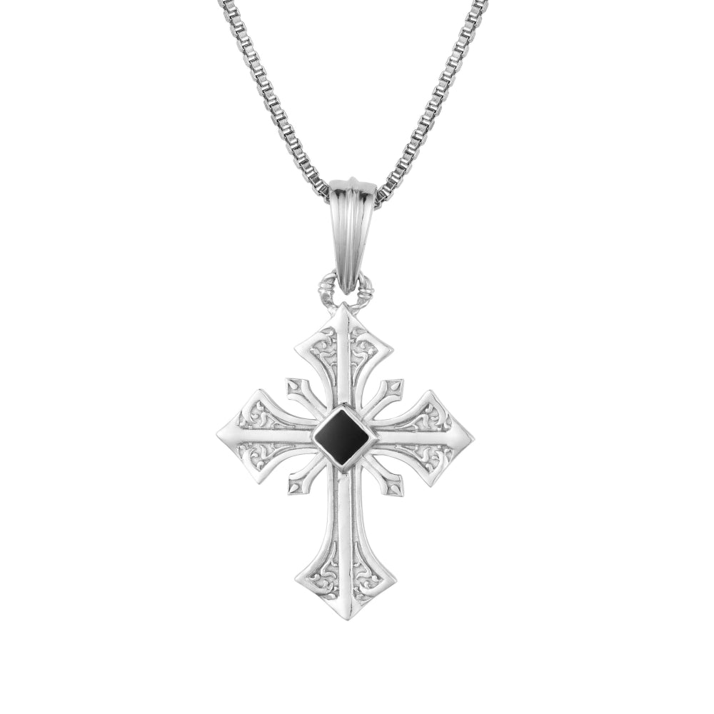 Roohan 925 Sterling Silver Blessed Holy Cross Pendant 2.0