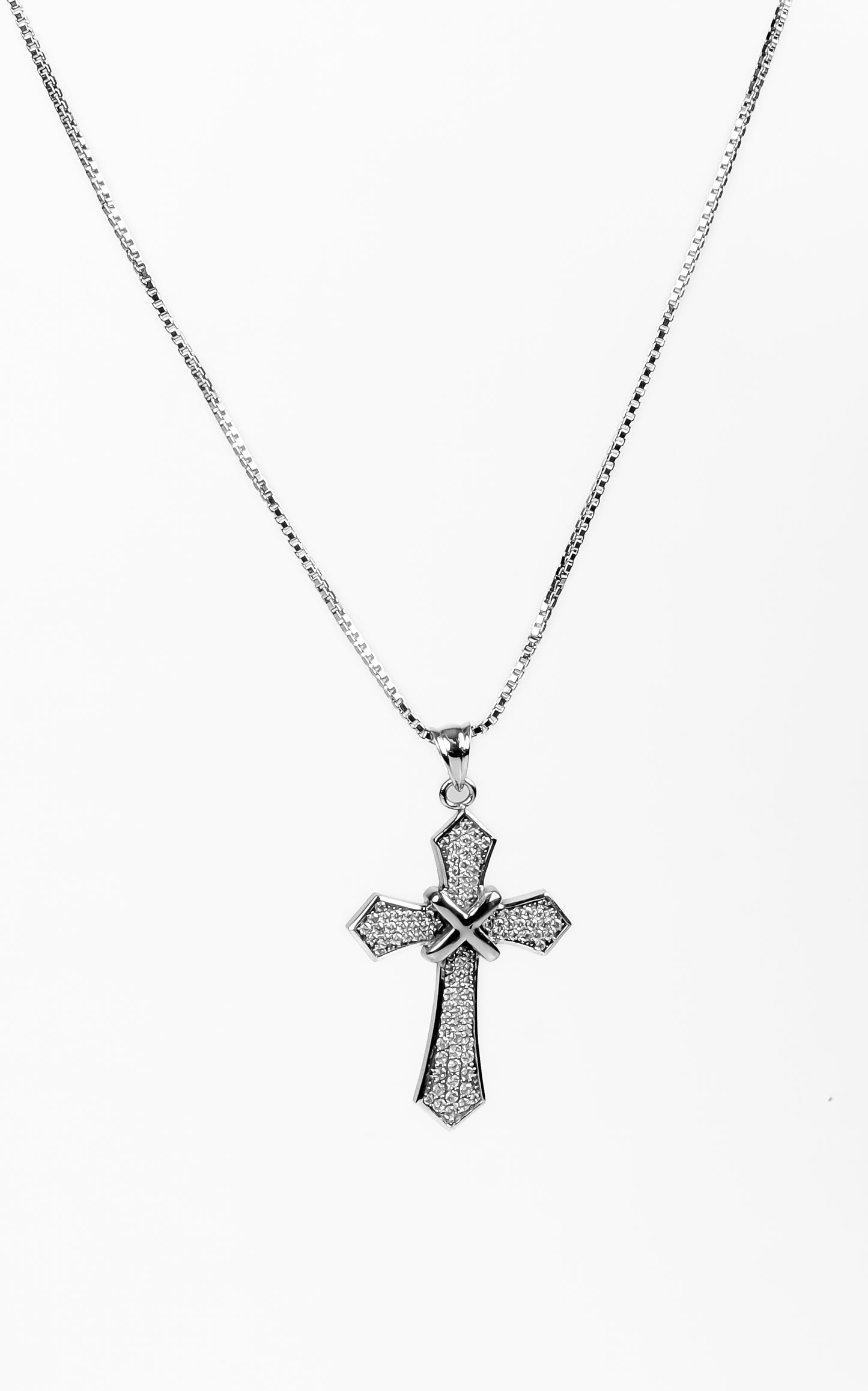 Roohan Iced Out Cross Pendant 4.0