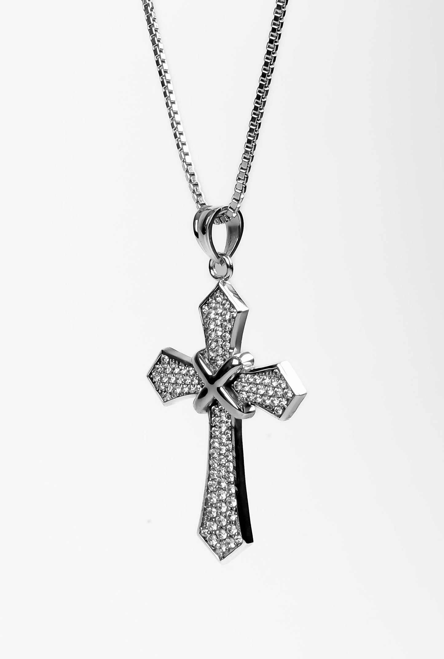 Roohan Iced Out Cross Pendant 4.0