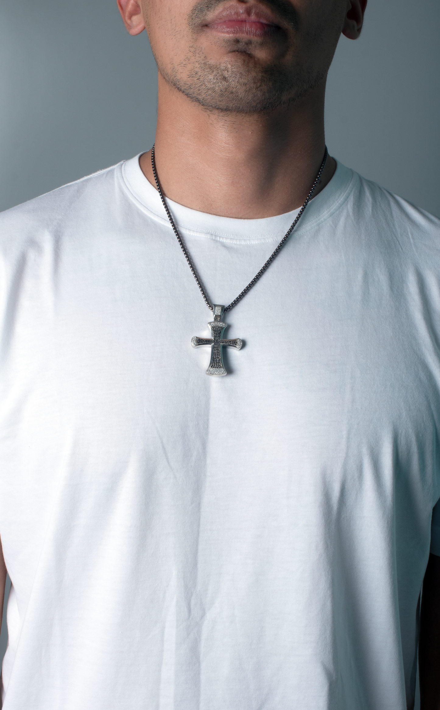 Roohan Iced Out Cross Pendant 3.0