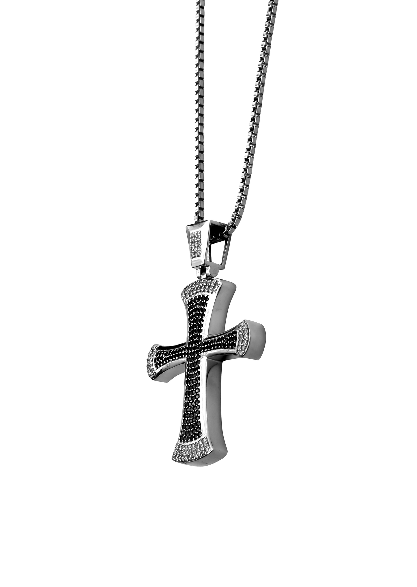 Roohan Iced Out Cross Pendant 3.0