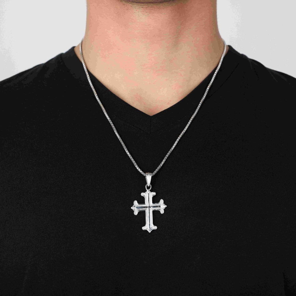 Roohan 925 Sterling Silver Blessed Holy Cross Pendant