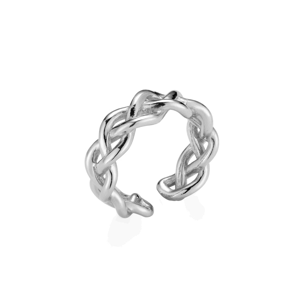 Roohan 925 Sterling Silver Single Knot Ring