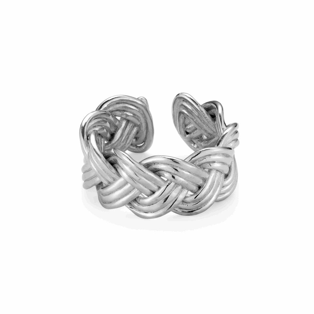 Roohan 925 Sterling Silver Triple Knot Ring